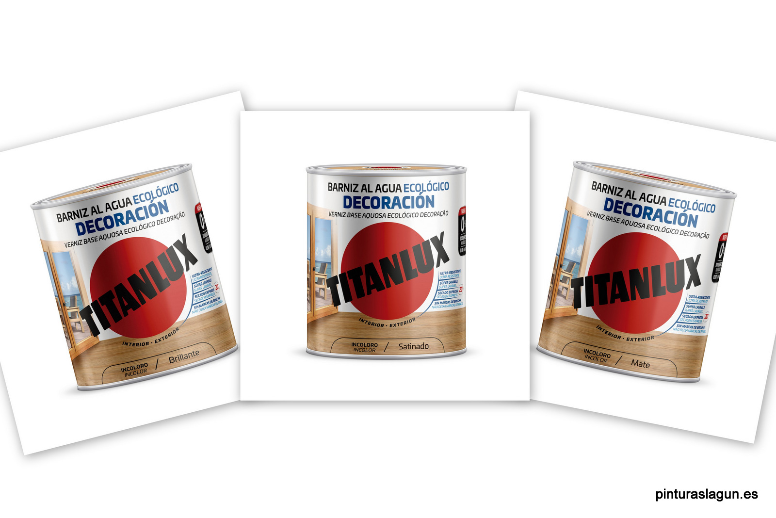 Colores barniz Titanlux ecologico al agua